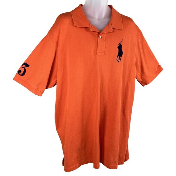 Polo Ralph Lauren Mens 2XLT Embroidered Big Pony Mesh Polo Shirt #3 Short Sleeve - Picture 5 of 14